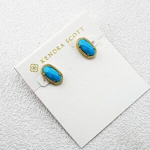 Kendra Scott Blue Turquoise Stud Earrings